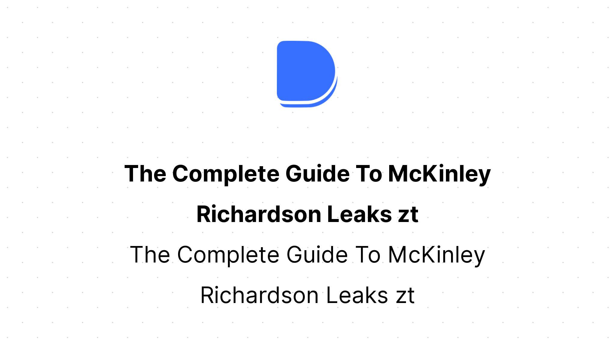 brenden wachs recommends mckinley richardson leak pic