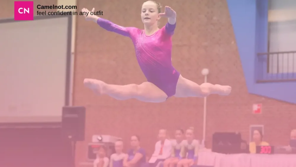 gymnast with camel toe